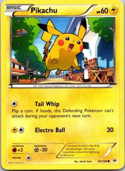 Pikachu 20/108 Roaring Skies Pokemon TCG C MP - Image 1