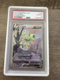 Pokemon TCG Celebi V Fusion Strike #245 Psa 10 - Image 1