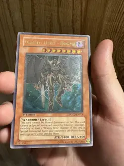 Yu-Gi-Oh! Destiny Hero - Dogma POTD-EN014 (UtR) 1st Edition LP - Image 2