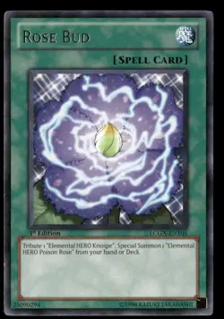 Rose Bud Legendary Collection 2 LCGX-EN105 Rare Yugioh Lightly Played - Image 1