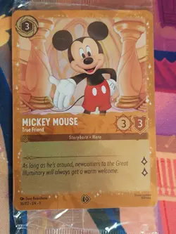 Disney Lorcana Mickey Mouse/Micky Maus True Friend Promo 36/P2 EN Foil Sealed NM - Image 1
