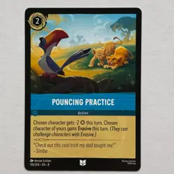 Pouncing Practice 176/204 Disney Lorcana Reign of Jafar Regular Uncommon Card NM - Image 1