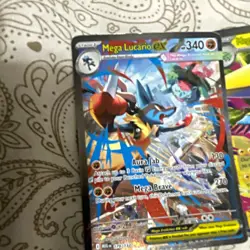 Mega Lucario EX, Rayquaza VMAX, Celebi 3-Card Foil Lot English Rapid Strike - Image 1