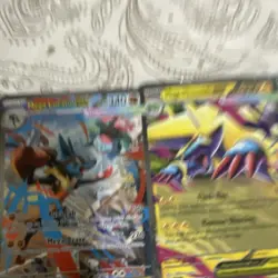 Mega Lucario EX, Rayquaza VMAX, Celebi 3-Card Foil Lot English Rapid Strike - Image 2