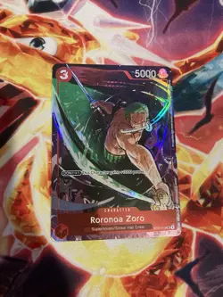 One Piece Card Game Roronoa Zoro Alternate Art Card Gift Collection 2023 NM - Image 1