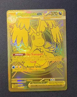 Pokemon Mega Dragonite EX 295/2 Gold Hyper Rare Trading Card Ascended Heroes - Image 1