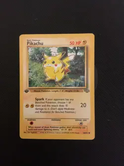 Pokemon Pikachu TCG Jungle Card 60/64 1st Edition Common - Image 1