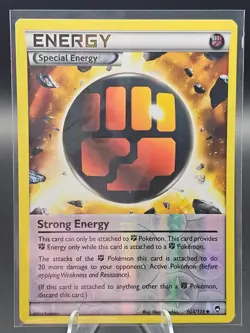 Strong Energy Reverse Holo 104/111 MP Furious Fist Pokemon card - Image 1