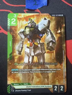 Gundam Card Game Gundam AGE-1 Normal GD02-021 LR English - Image 1