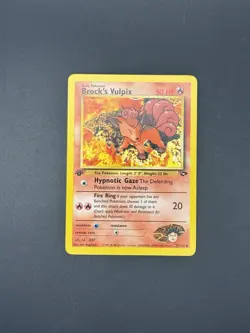 Brock's Vulpix 37/132 Gym Challenge 1st Edition Pokemon Card WOTC - Image 1