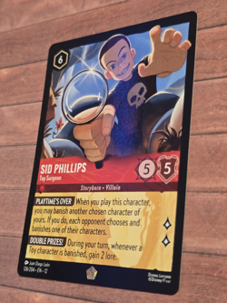 Disney Lorcana - Sid Phillips - Toy Surgeon 126/204 Wilds Unknown Regular Nm - Image 3