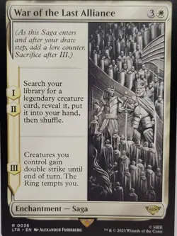 War of the Last Alliance NM LOTR Tales of Middle-earth 036 Rare Saga MTG - Image 1