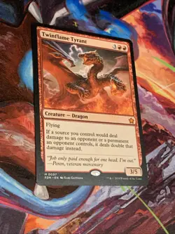 MTG Magic: The Gathering Foundations TWINFLAME TYRANT Mythic Rare MTG Mint - Image 3