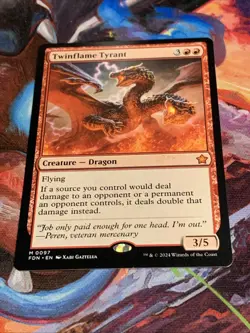 MTG Magic: The Gathering Foundations TWINFLAME TYRANT Mythic Rare MTG Mint - Image 4