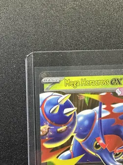 Pokemon Mega Heracross EX Phantasmal Flames 004/094 Double Rare Holo 280 HP - Image 3