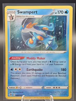 Swampert Holo 064/264 LP Fusion Strike Pokemon Card - Image 1
