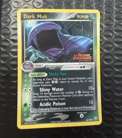 Nintendo Dark Muk 16/109 Team Rocket Returns Reverse Holo Rare Eng 2004 70 HP - Image 1