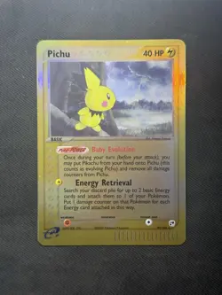 Pichu EX Sandstorm 20/100 Reverse Holo Pokemon TCG - MINTY - Image 1