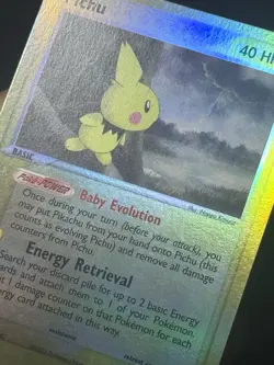 Pichu EX Sandstorm 20/100 Reverse Holo Pokemon TCG - MINTY - Image 2