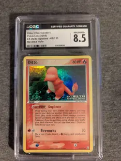 Pokemon Ditto - (Charmander) 061/113 Delta Species Reverse Holo CGC 8.5 - Image 1