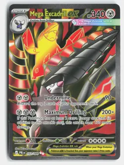 Mega Excadrill ex 103/084 Ultra Rare Pitch Black Pokemon Holo Near Mint - Image 1
