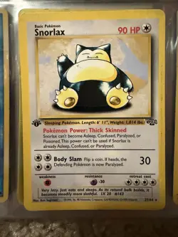 Pokemon TCG Snorlax 27/64 Jungle 1st Edition Regular Rare English HP 90 - Image 1