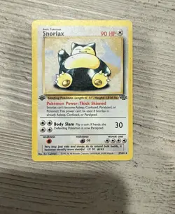 Pokemon TCG Snorlax 27/64 Jungle 1st Edition Regular Rare English HP 90 - Image 2