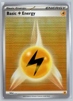 Pokemon SVE EN Basic Energy Lightning 020 Black Bolt White Flare Reverse Holo - Image 1