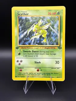 Pokemon Scyther 26/64 Jungle 1st Edition Rare Regular English 1999 WOTC - Image 1