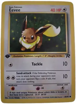 Eevee 1st Edition Team Rocket Pokemon Near Mint PACK FRESH ORIGINAL OWNER WOTC - Image 1