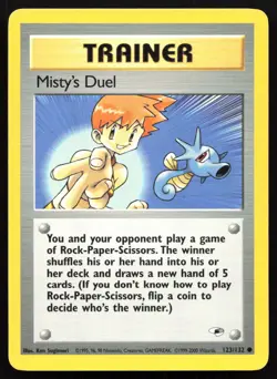 Misty's Duel 123/132 NM Gym Heroes Common Pokemon - Image 1