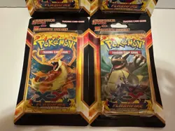 2014 Pokemon XY Flashfire Booster Blister Pack Set Of 4 Full Pack Art Set NEW - Image 3