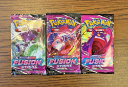 Pokemon TCG: Sword & Shield - Fusion Strike Lot of THREE (3) Booster Packs! New! - Image 1