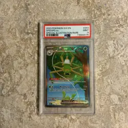 2023 POKEMON SCARLET VIOLET #243/198 SPIDOPS EX SPECIAL ILLUSTRATION RARE PSA 9 - Image 1