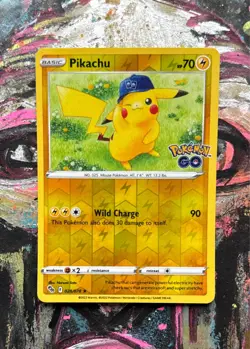 Pikachu 028/078 Pokemon GO Rare Holo NM Pokemon TCG - Image 1