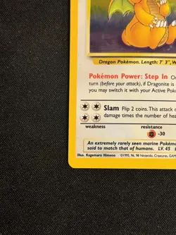 Wizards Pokemon TCG Dragonite 4/62 Fossil Holo Rare 1999 English - Image 5