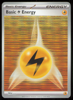 Basic Lightning Energy SVE020 Holo Pokemon TCG Black Bolt & White Flare NM - Image 1