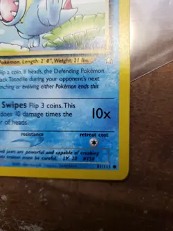 Pokemon TCG Totodile Neo Genesis 81 Regular 1st Edition Common - Image 3