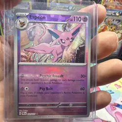 Pokemon Espeon Rare Holo Master Ball Pattern 033/131 SV Prismatic Evol EN 110HP - Image 1