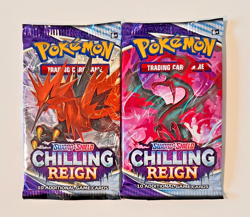 Pokemon Chilling Reign Booster Pack Lot - 2 Sealed Packs - Galarian Bird Set - Image 2