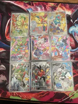 Pokemon First Partner Illustration Collection Series 2 - Full Set Of 9 MINT - Image 1