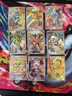 Pokemon First Partner Illustration Collection Series 2 - Full Set Of 9 MINT - Image 1
