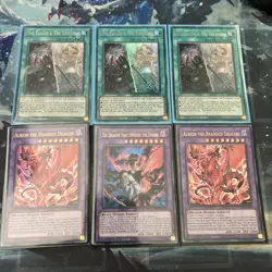 Yugioh The Fallen & The Virtuous X3 Ultra Rare (Play-set + 3) 6 cards - Image 1