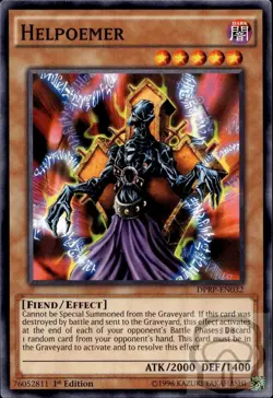 Helpoemer DPRP-EN032 Duelist Pack: Rivals of the Pharaoh Yu-Gi-Oh 1st Edition NM - Image 2