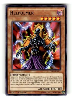 Helpoemer DPRP-EN032 Duelist Pack: Rivals of the Pharaoh Yu-Gi-Oh 1st Edition NM - Image 1