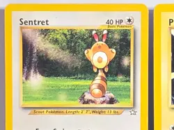 Pikachu 70/111 , Sentret 71/111 Neo Genesis Vintage WOTC Pokemon TCG Card MP-LP - Image 2