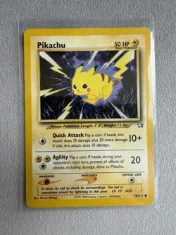 Pokemon TCG Pikachu Neo Genesis 70/111 Regular Unlimited Common - Image 1