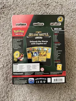 Pokemon TCG: Zapdos ex - Deluxe Battle Deck - Brand New Sealed - Image 2