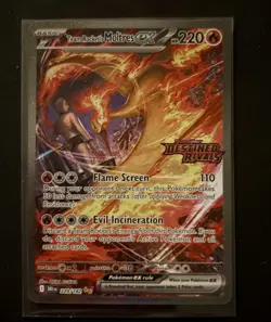 Team Rockets Moltres EX 229/182 Destined Rivals Full Art Holo Card - Image 1