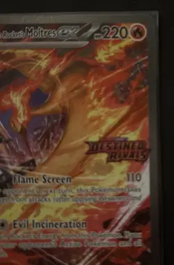 Team Rockets Moltres EX 229/182 Destined Rivals Full Art Holo Card - Image 4